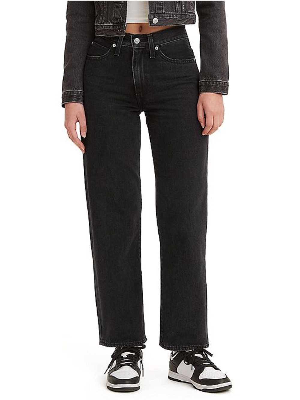 Levi's ‘94 Baggy Black Open Mind Mid-Rise Jeans 6/28 NWT